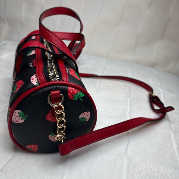 Juicy Couture Black and Red Crossbody Bag with Strawberry Design - Picture 3 of 4